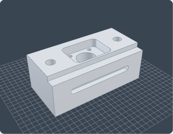 Bearing block, 3D view from Benchsmith