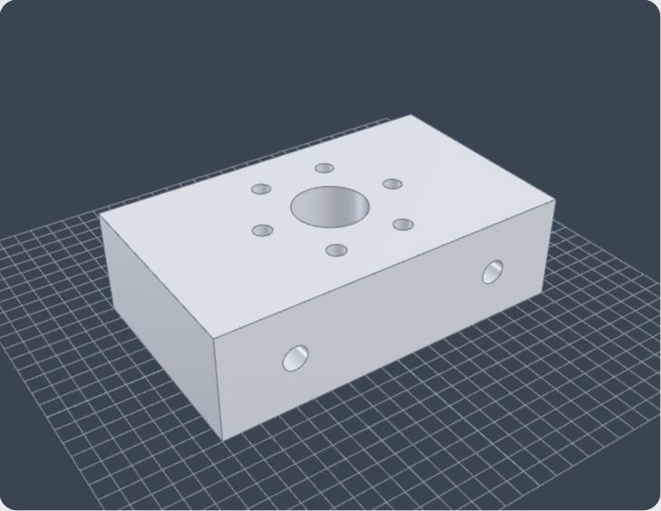 Bearing cover, 3D view from Benchsmith