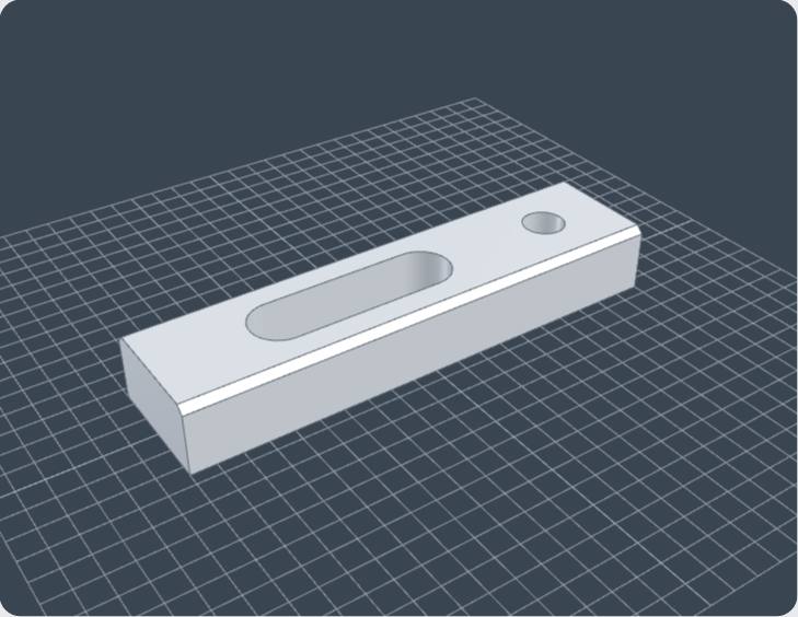 Strap clamp, 3D view from Benchsmith
